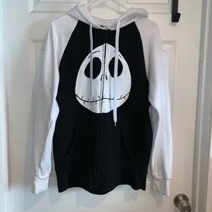 Disney Jack Skellington Zip Up Hoodie